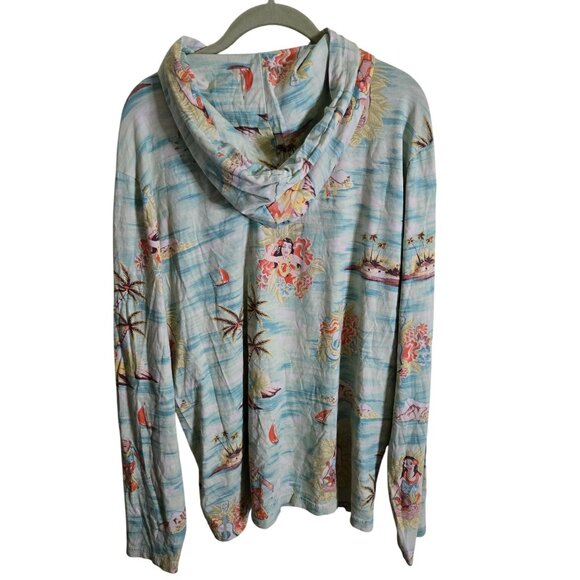Polo Ralph Lauren Hawaiian Hula Girl Polo Bear Tropical Hoodie Size L - Picture 3 of 9